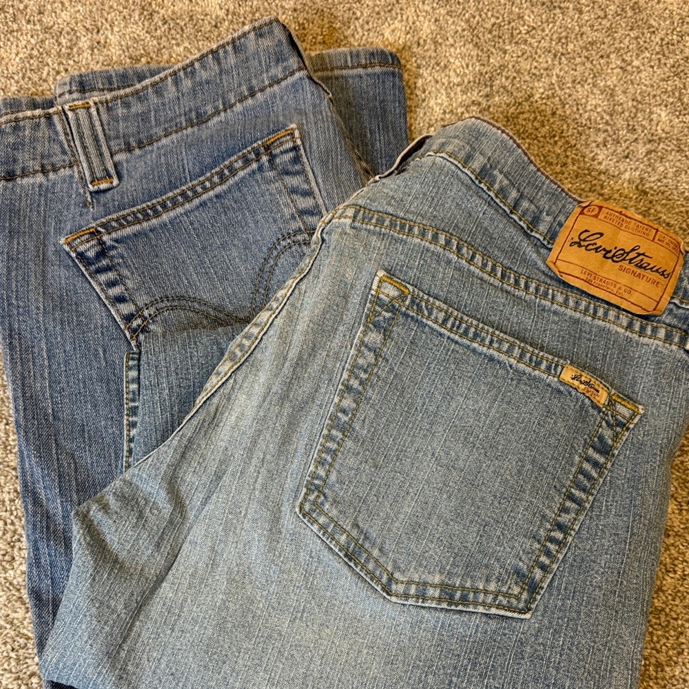 2 Pair Vintage Levi's Blue Denim Jeans